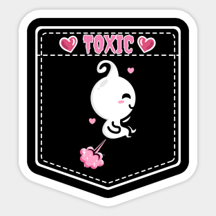 Toxic Farting Ghost Sticker